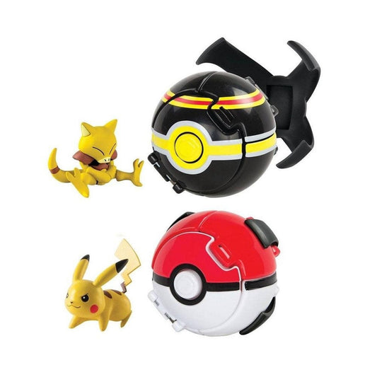 Pokémon Throw ’N’ Pop: Pikachu y Abra con Poké Balls