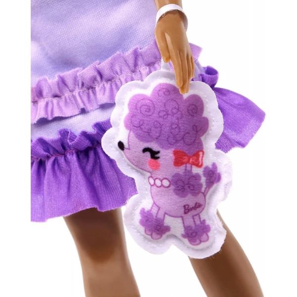 Detalle del perrito incluido con Barbie Brooklyn