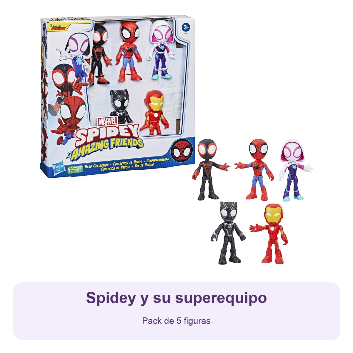 Spidey y su superequipo – Pack de 5 figuras