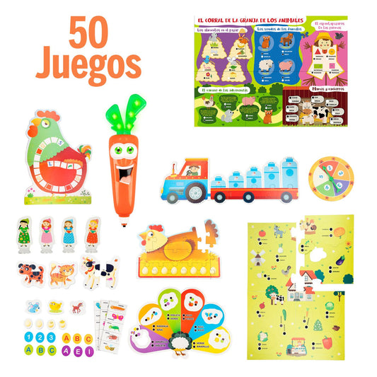 Carotina – Set de 50 juegos educativos – vista y contenido