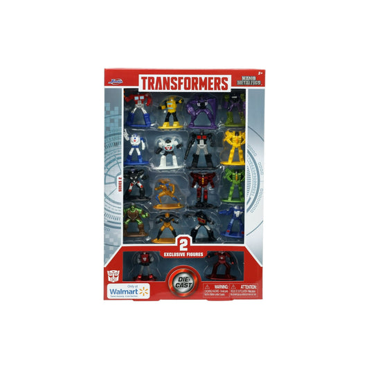 Jada Transformers – Pack de 18 figuras Nano Metalfigs