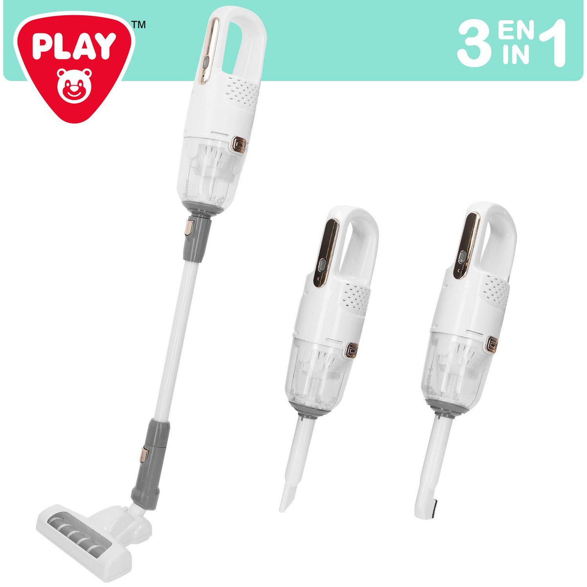 PlayGo aspiradora sin cable de juguete con accesorios
