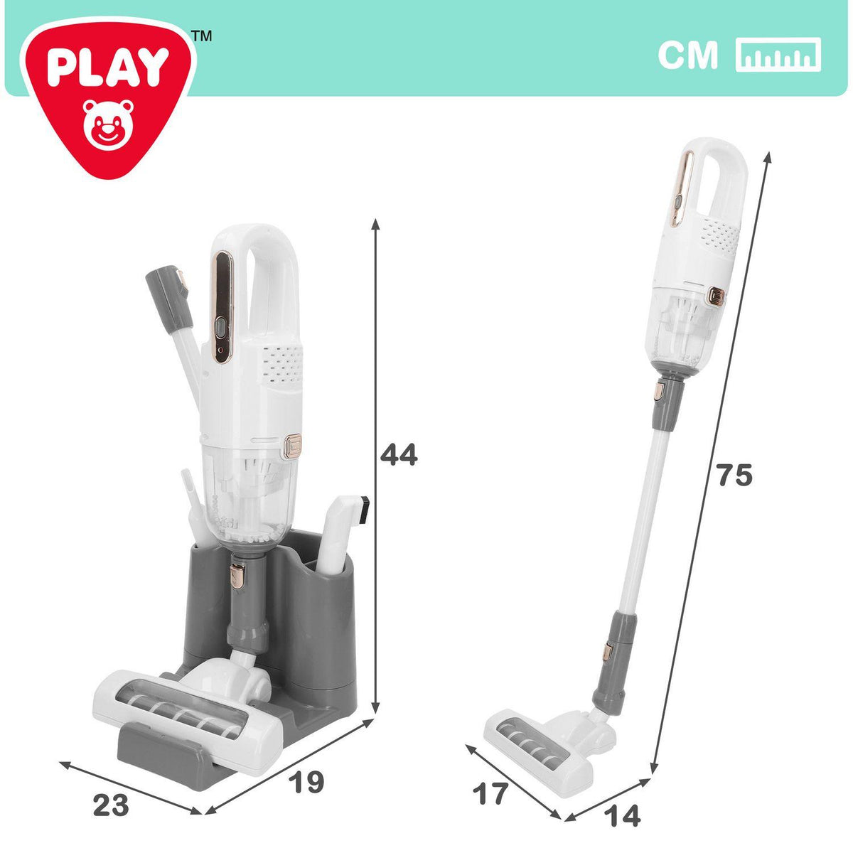 PlayGo aspiradora sin cable de juguete con accesorios