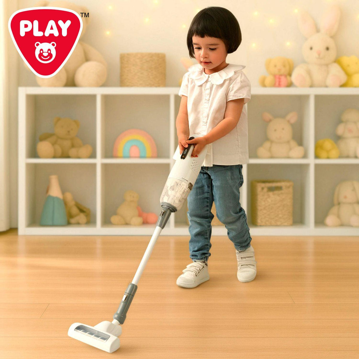 PlayGo aspiradora sin cable de juguete con accesorios