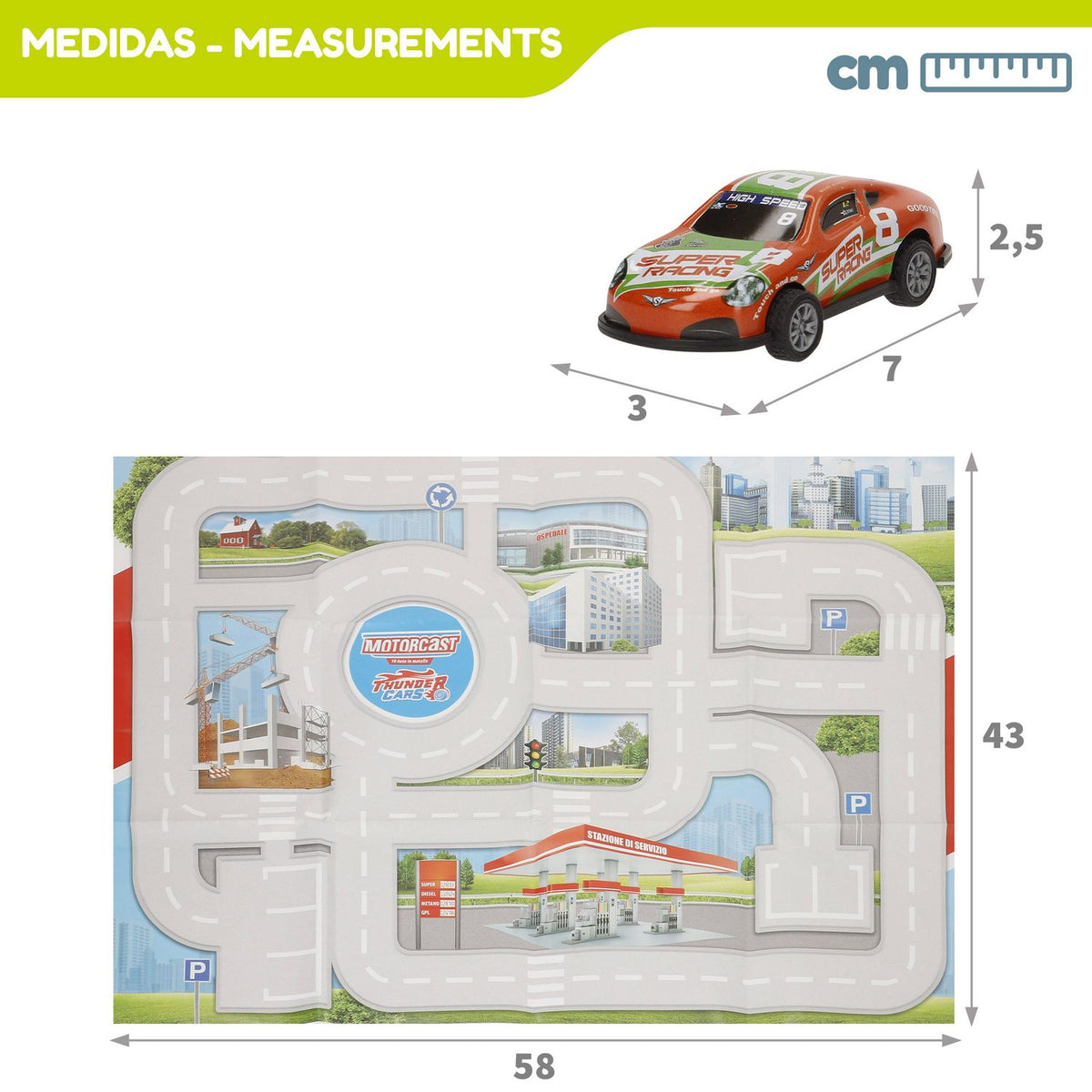 Speed Go – Set de 13 coches de metal – contenido y detalles