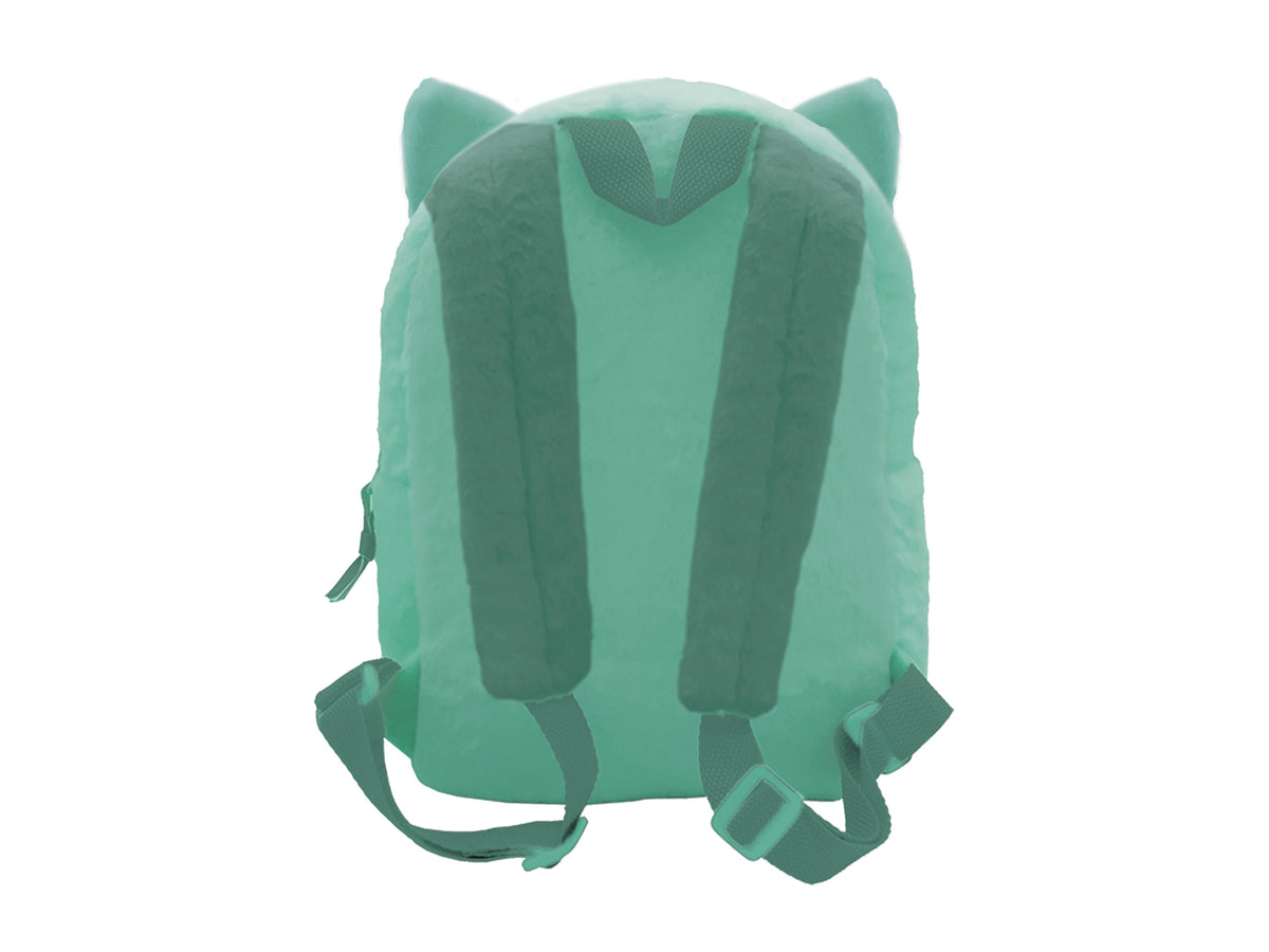 Mochila de peluche Pokémon Bulbasaur de 30 cm — vista trasera