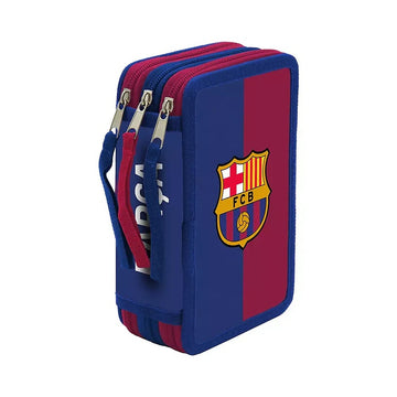 Estuche de 3 pisos con material FC Barcelona — encuadre ampliado