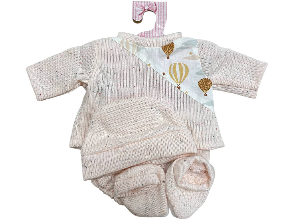 Ropa para muñeca de 46 cm: Conjunto claro con globos