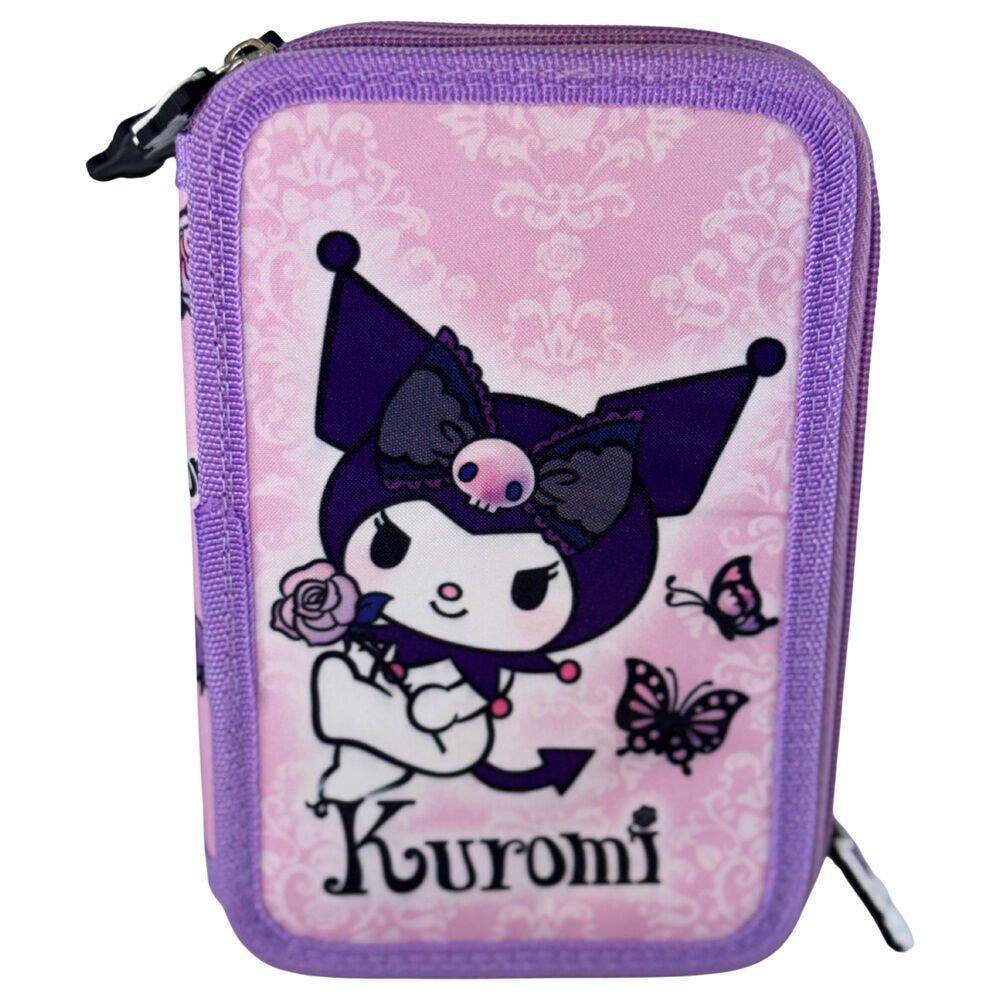 Estuche de 3 pisos Kuromi Purple — vista adicional