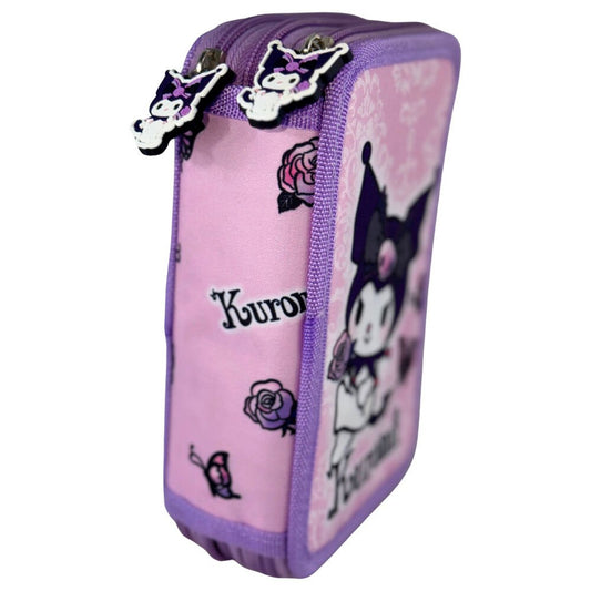 Estuche de 3 pisos Kuromi Purple