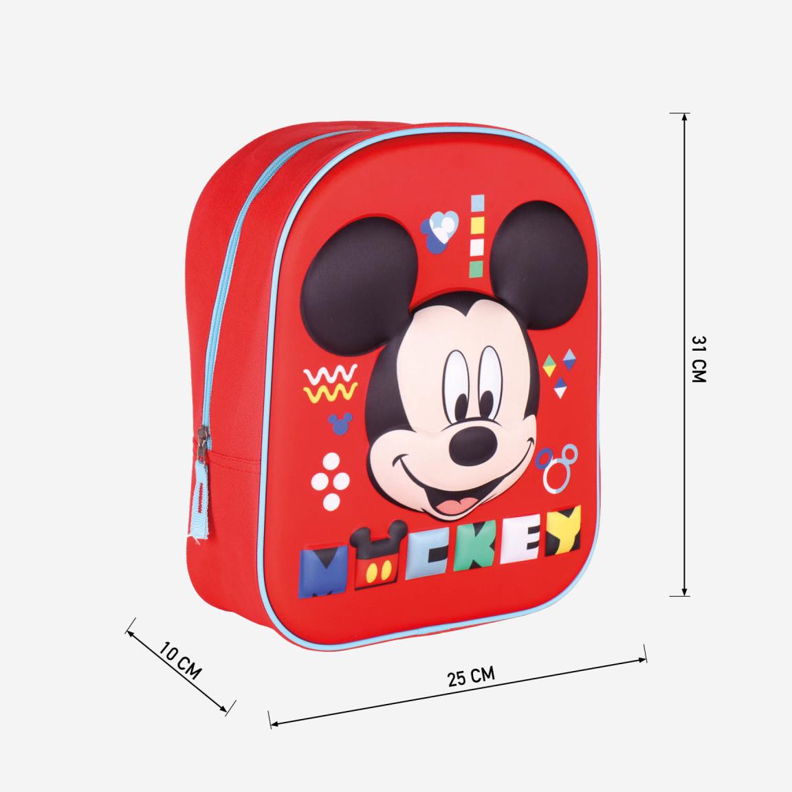 Mochila Mickey Mouse 3D de 31 cm