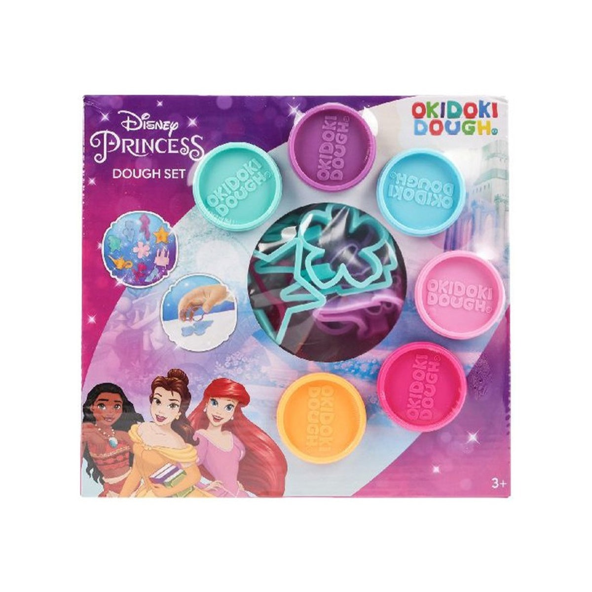 Princesas Disney: set de plastilina OkiDoki con números y moldes