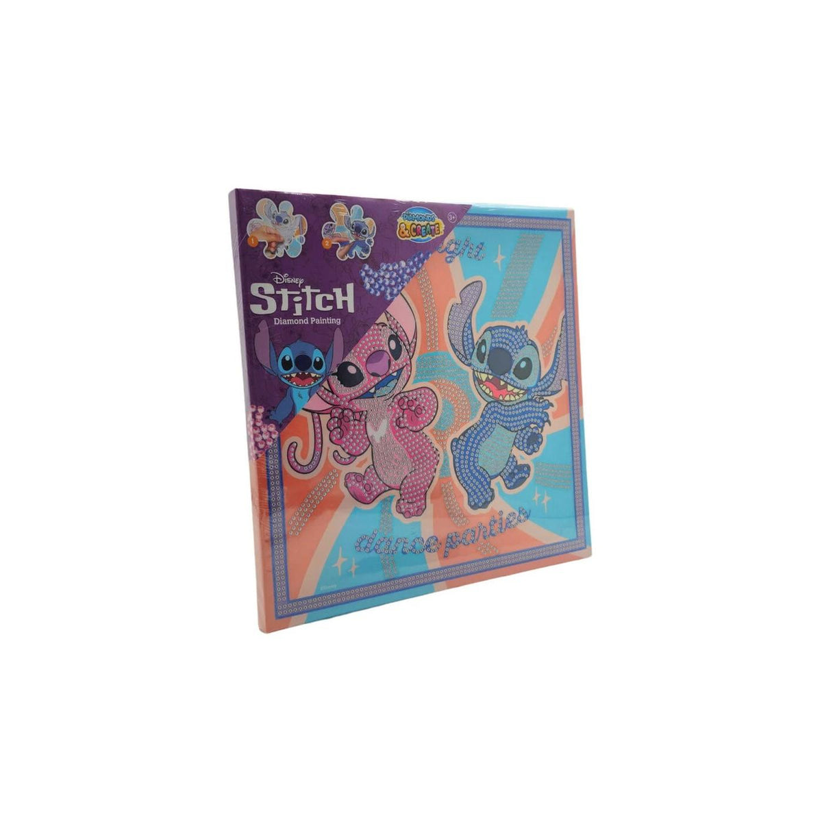 Lienzo para pintar con diamantes Stitch · 29 × 29 cm — vista adicional