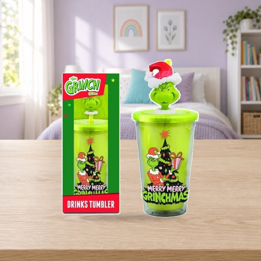 Composición de ambiente con fotografía original: Vaso tematizado El Grinch