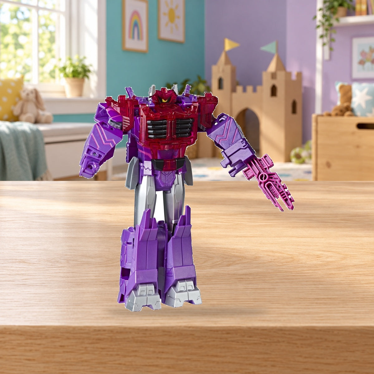 Composición de ambiente con fotografía original: Transformers Cyberverse Ultimate – Shockwave