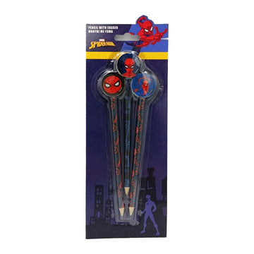 Lápices con goma 3D Spider-Man — foto con encuadre ampliado