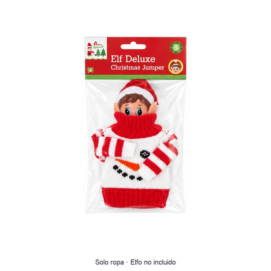 Jersey Muñeco de nieve (blanco) — imagen restaurada; elfo no incluido