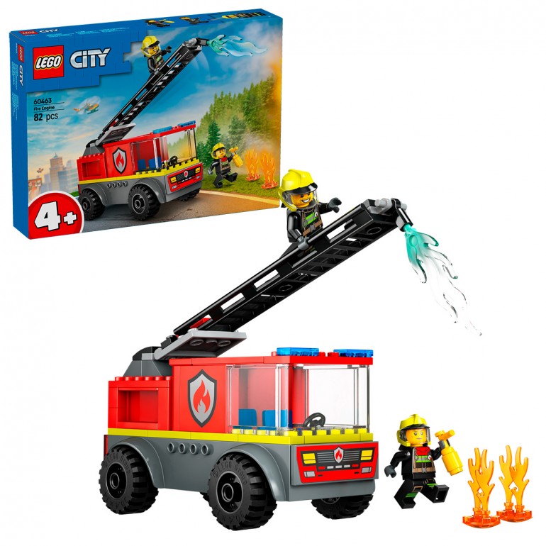LEGO City – Camión de bomberos con escalera (60463) - presentación