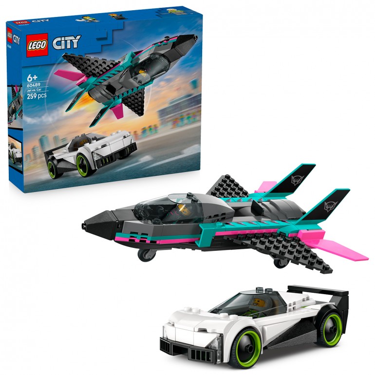 LEGO City – Jet vs. coche (60489) - presentación