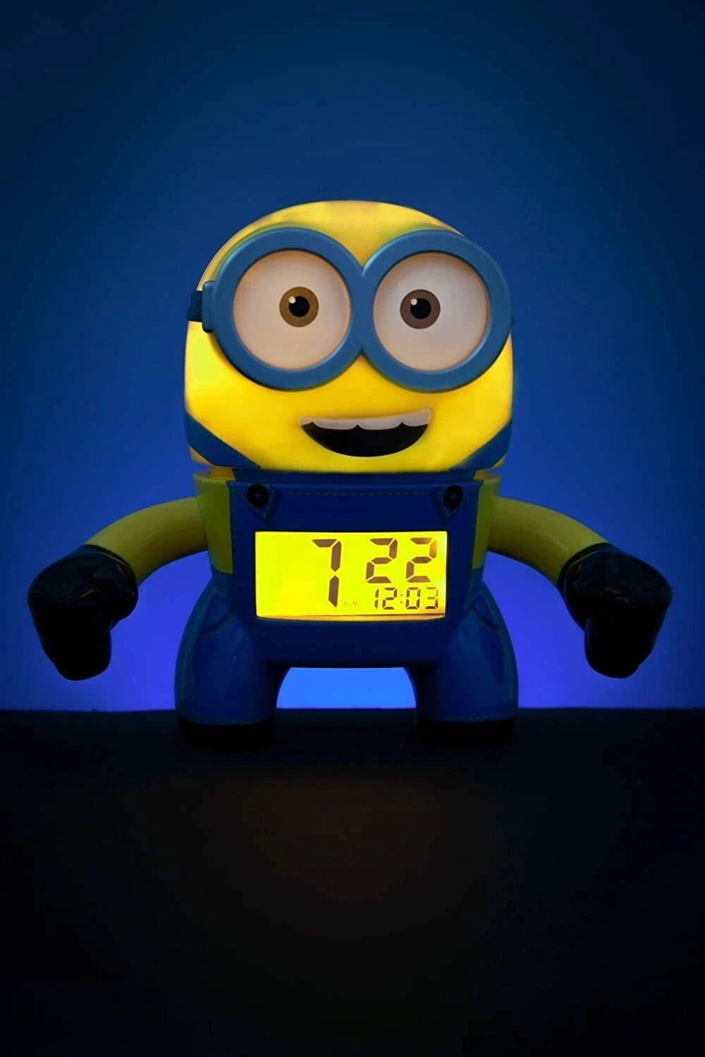 Reloj Minions Bob con luz y pantalla iluminadas