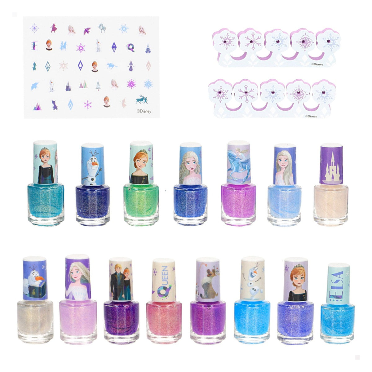 Frozen: set de esmaltes de uñas y pegatinas