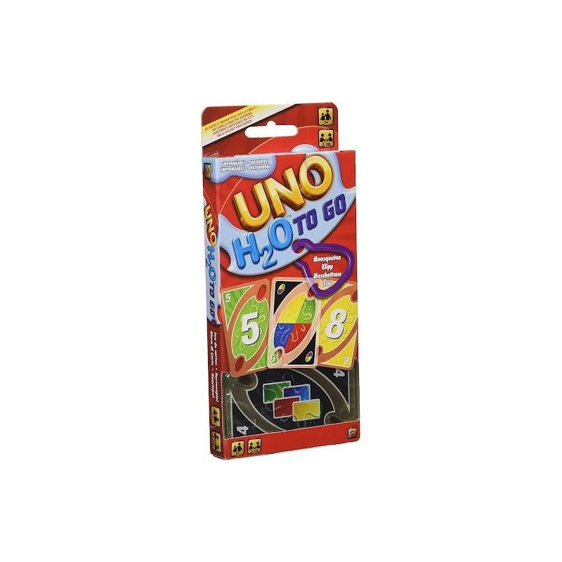UNO H2O To Go — cartas resistentes al agua