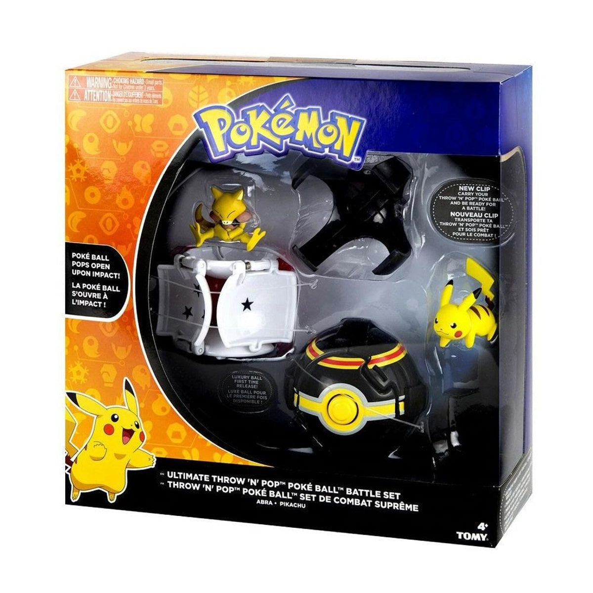 Pokémon Throw ’N’ Pop: Pikachu y Abra con Poké Balls