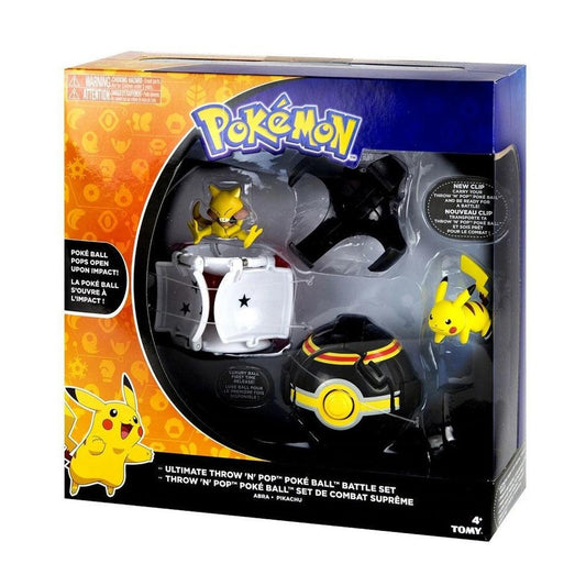 Pokémon Throw ’N’ Pop: Pikachu y Abra con Poké Balls