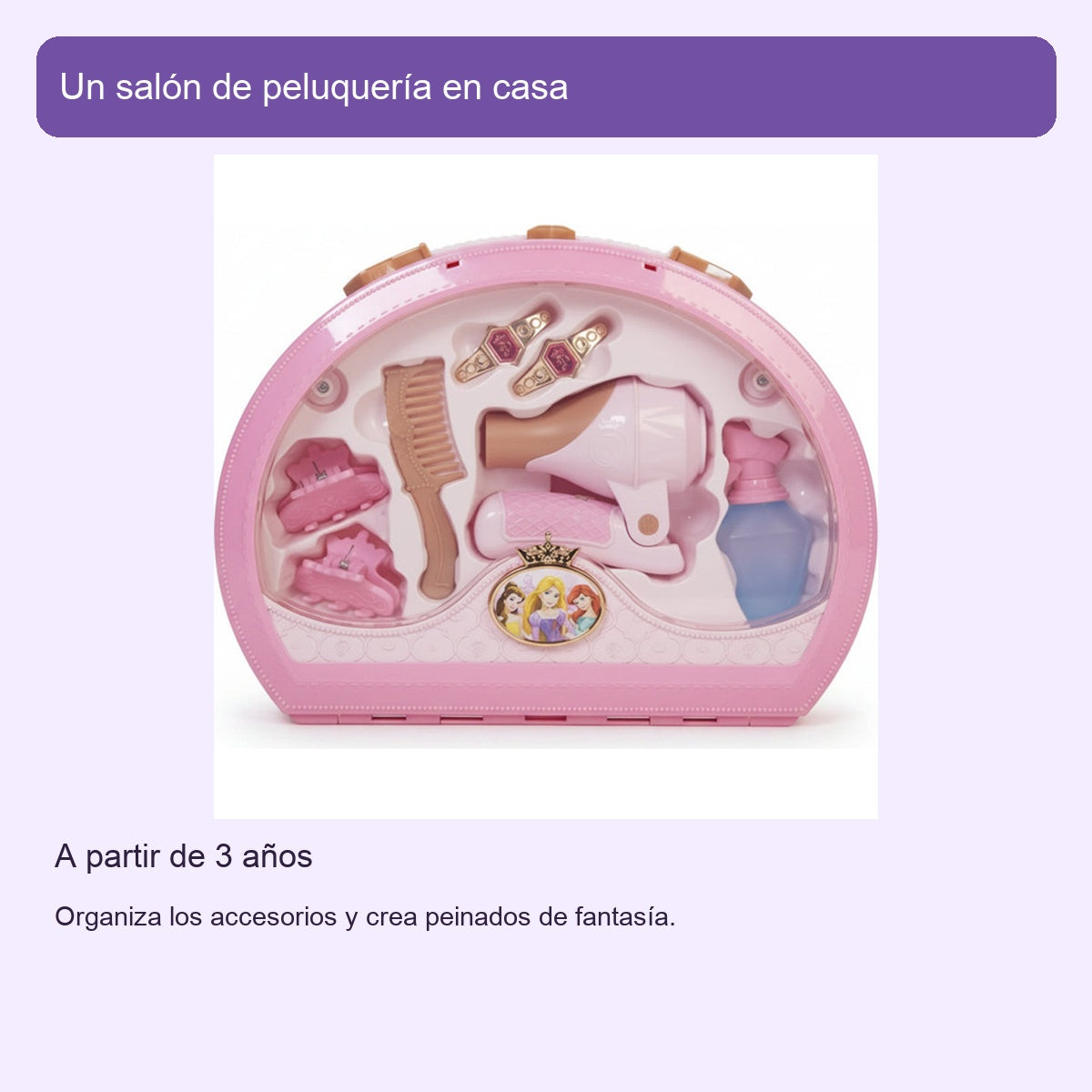 Princesas Disney Style Collection: maletín de peluquería