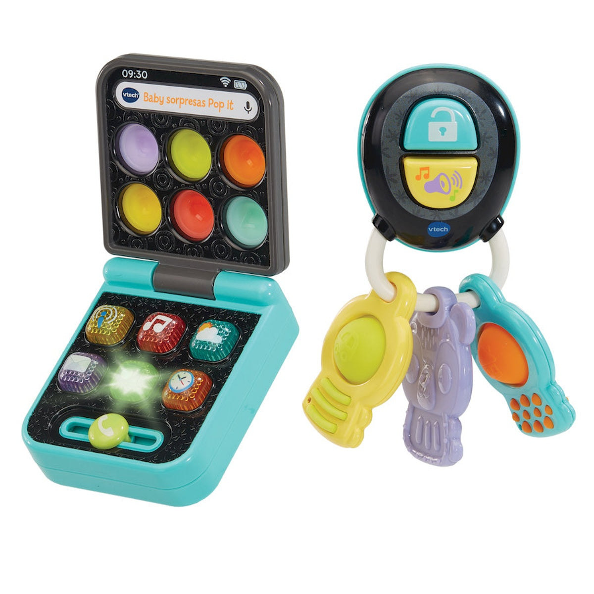 VTech Baby Sorpresas Pop It: teléfono y llaves