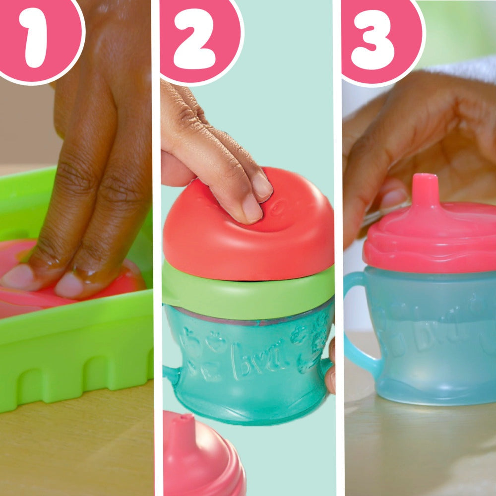 Baby Alive Fruity Sips — muñeca rubia con accesorios