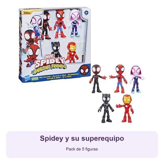 Spidey y su superequipo – Pack de 5 figuras