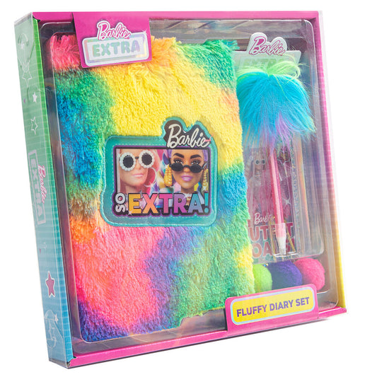 Diario de peluche con bolígrafo Barbie