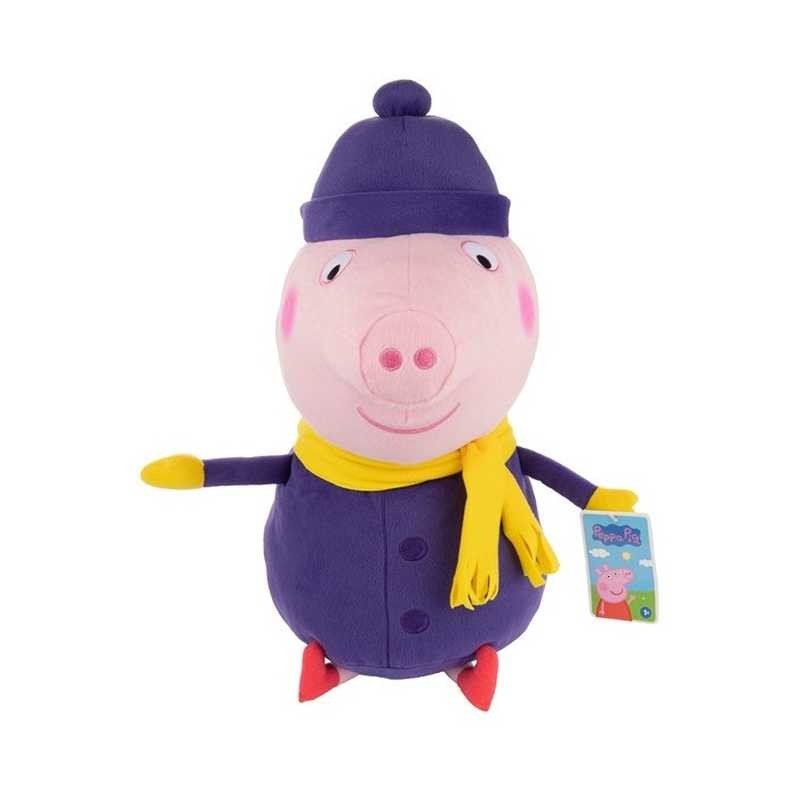 Peluche George de invierno · Peppa Pig · 50 cm · fotografía original nítida