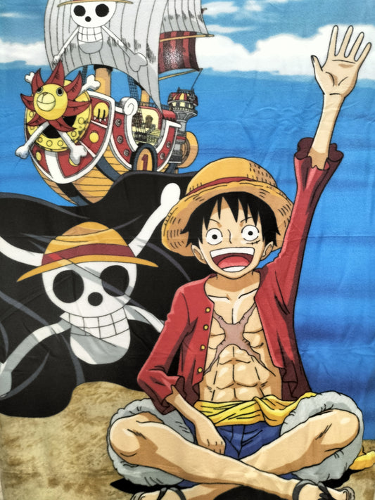 Manta polar One Piece Luffy · 100 × 140 cm