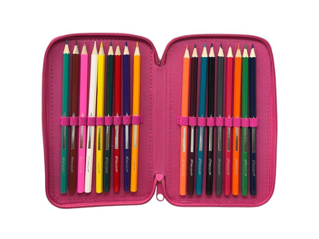 Estuche de 3 pisos Barbie — interior y material incluido