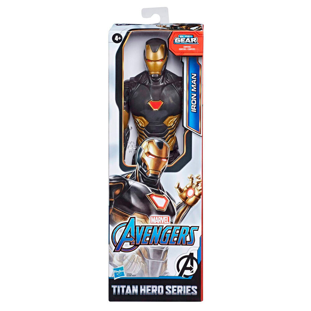 Figura Iron Man · fotografía clara del envase original