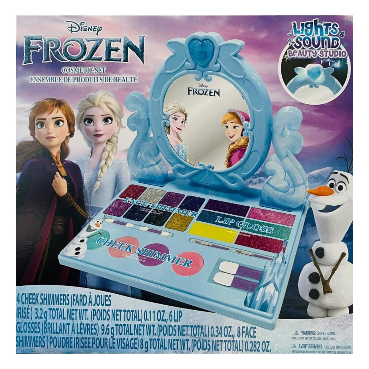 Frozen: tocador de maquillaje con luz y espejo