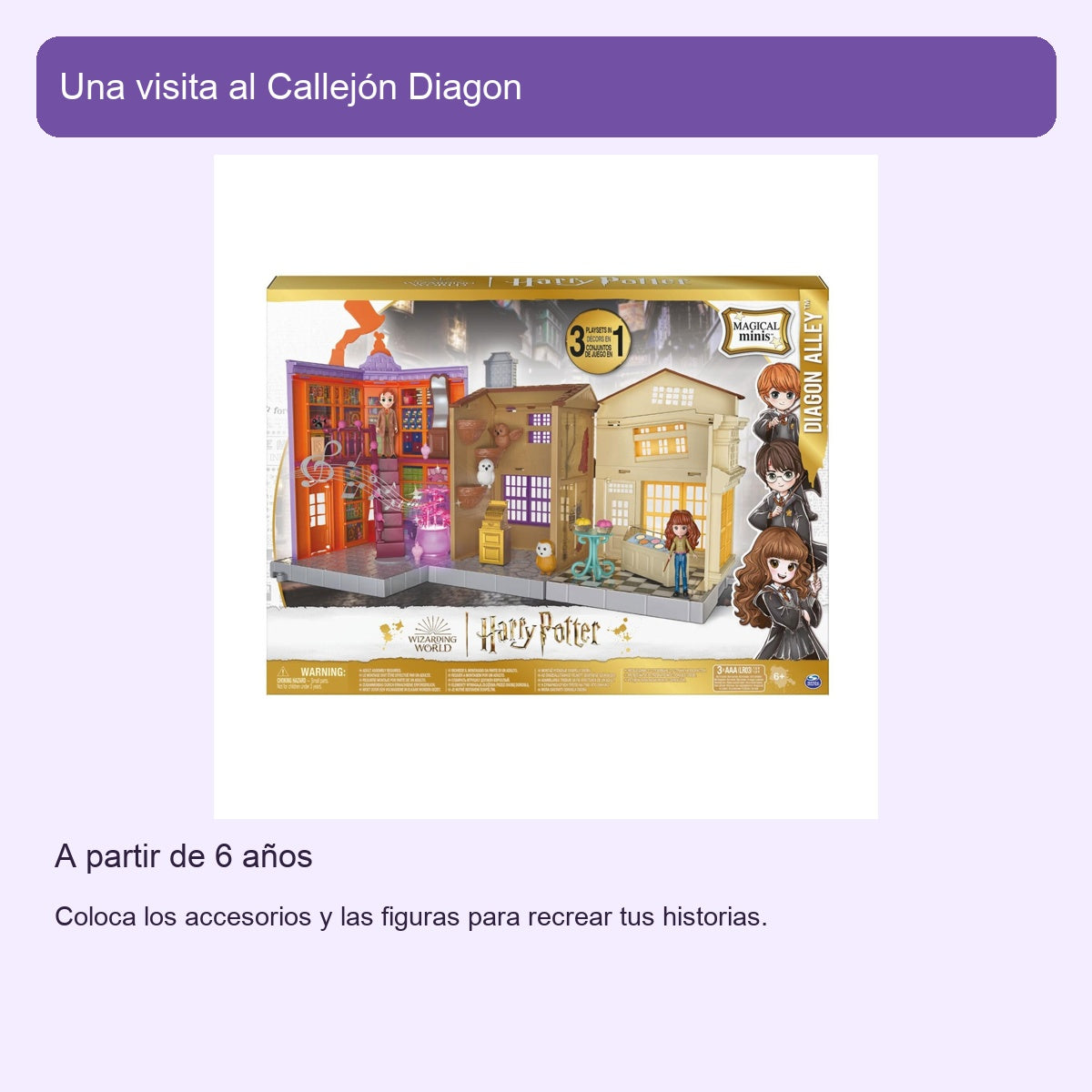 Harry Potter Magical Minis: Callejón Diagon 3 en 1