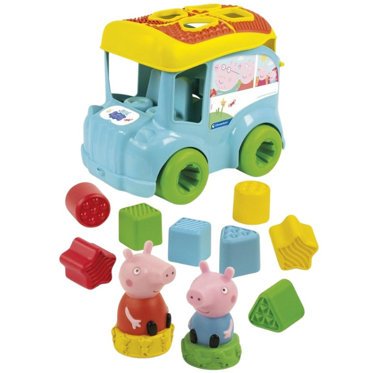 Peppa Pig: autobús de formas y colores Baby Clementoni