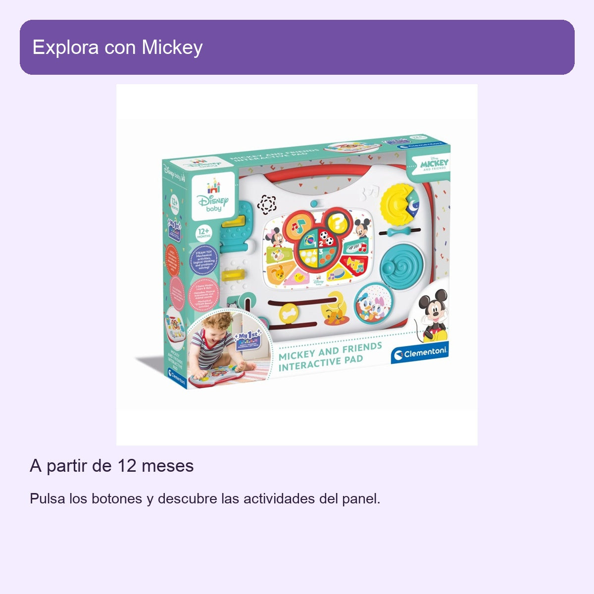 Mickey and Friends: pad interactiva Baby Clementoni