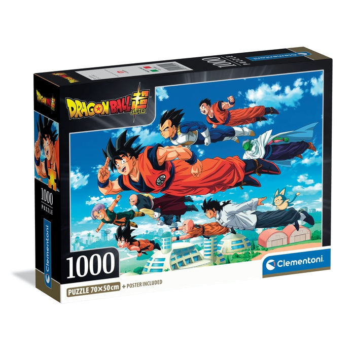 Puzzle Dragon Ball Super Flying de 1000 piezas · Clementoni