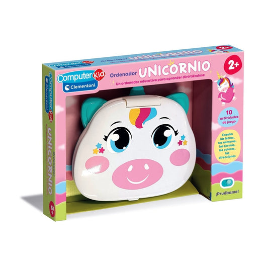 Ordenador educativo Unicornio Clementoni — detalle o uso