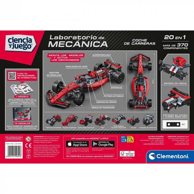 Clementoni Laboratorio de Mecánica – Coche de carreras