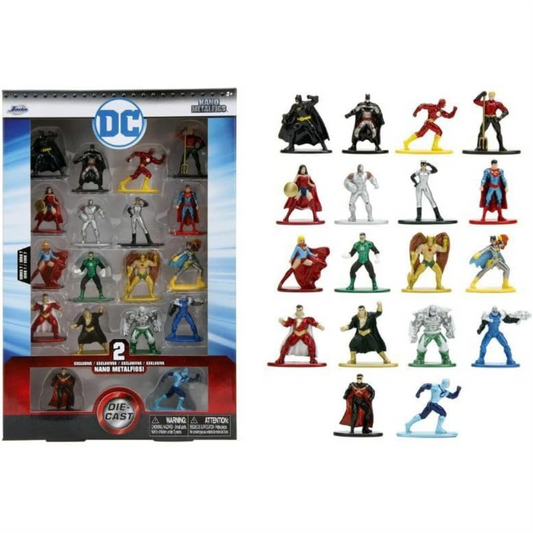 Jada DC Comics – Pack de 18 figuras Nano Metalfigs