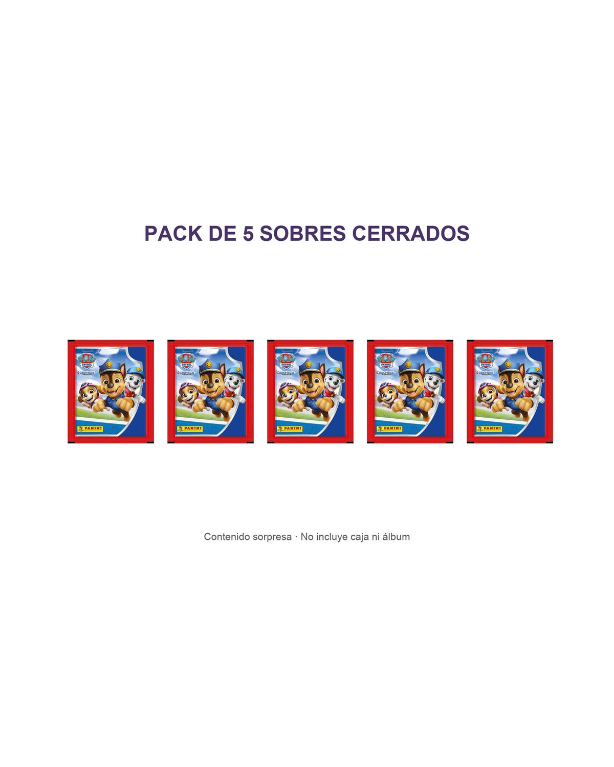 Panini Patrulla Canina Search & Rescue — pack de 5 sobres cerrados
