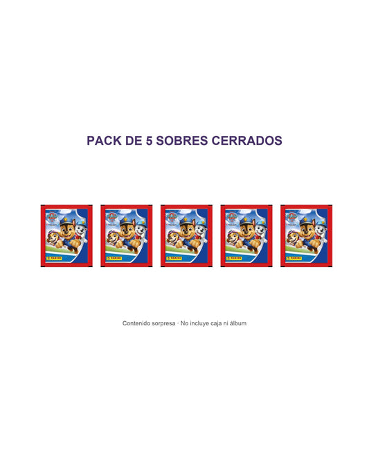 Panini Patrulla Canina Search & Rescue — pack de 5 sobres cerrados