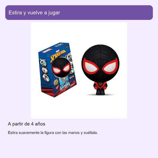 Miles Morales Elastikorps, figura elástica de 16 cm