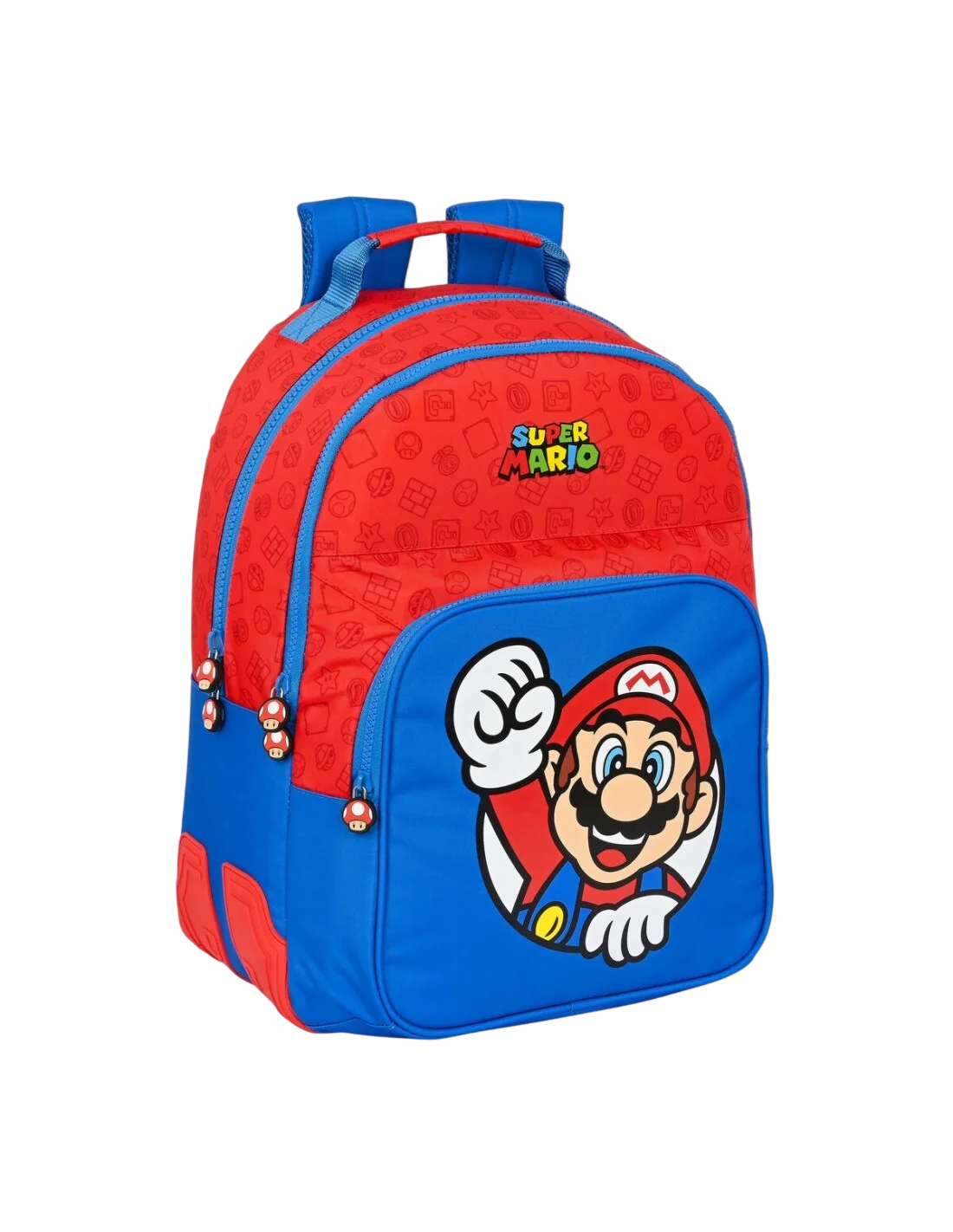 Mochila Super Mario doble adaptable a carro, 42 cm