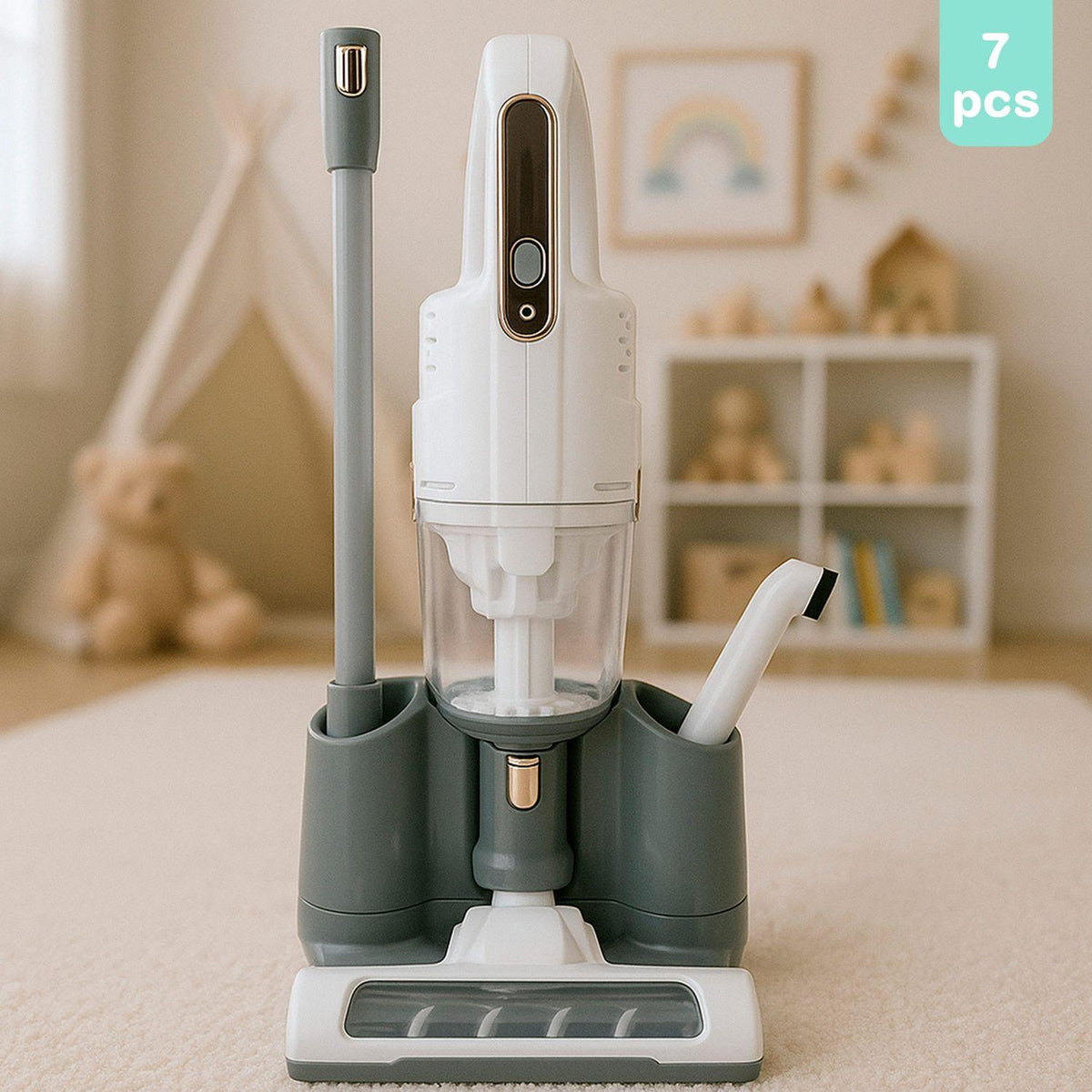 PlayGo aspiradora sin cable de juguete con accesorios